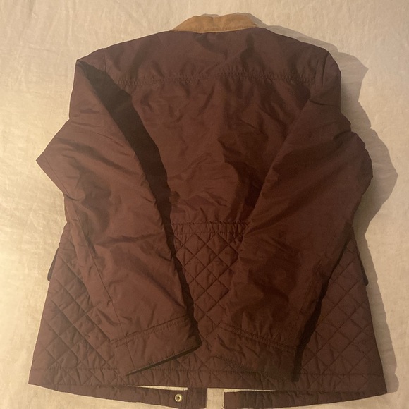 J.Crew Crewcuts Girls Barn Jacket Burgundy/Maroon fleece lining size 14 - Picture 11 of 16